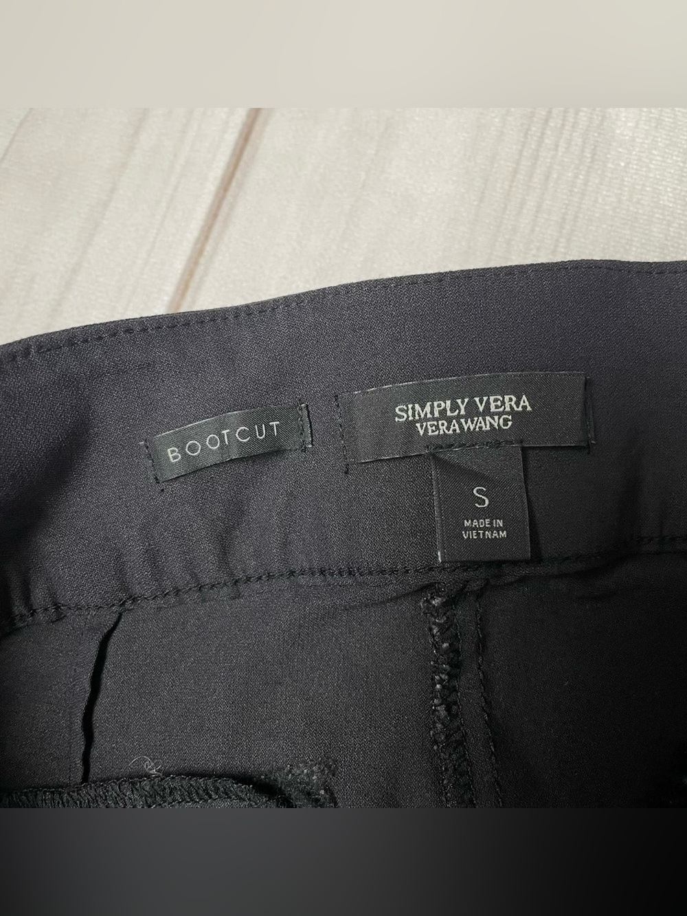 Simply Vera Vera Wang Bootcut Pants Womens S Black Pull On Stretch Career Office - Picture 9 of 13